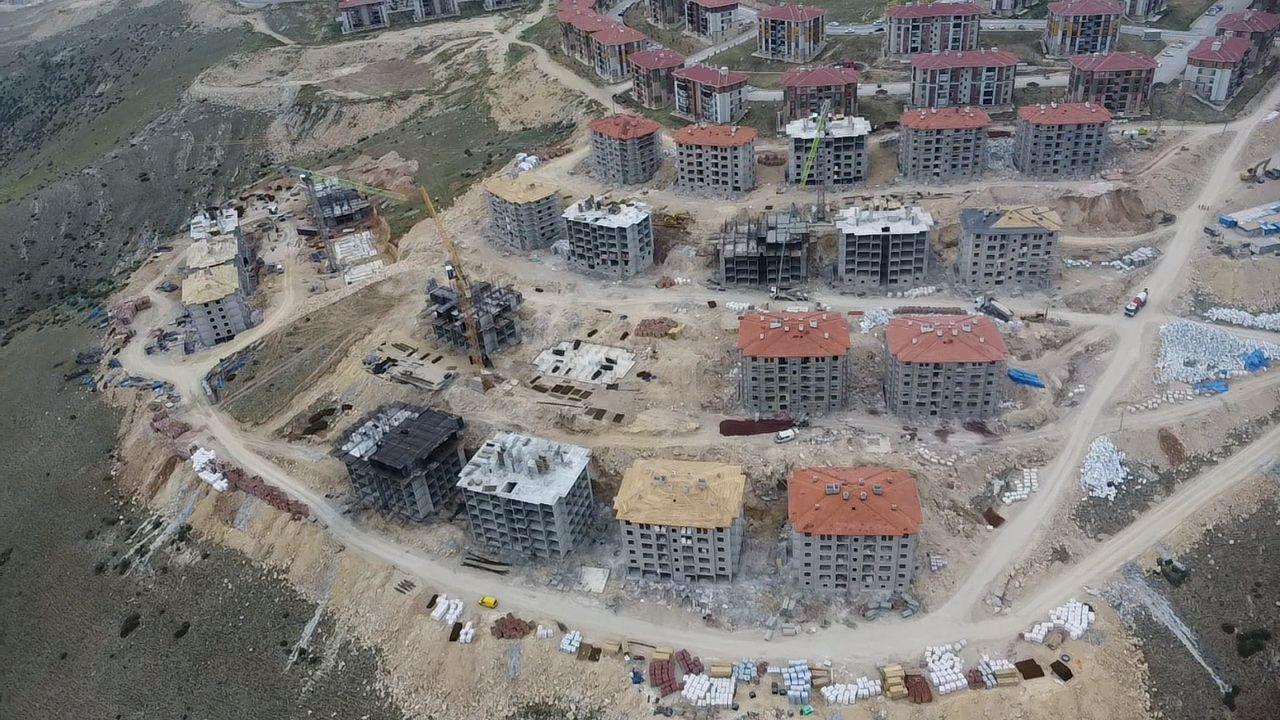 Konut adası, geniş açı drone çekimi